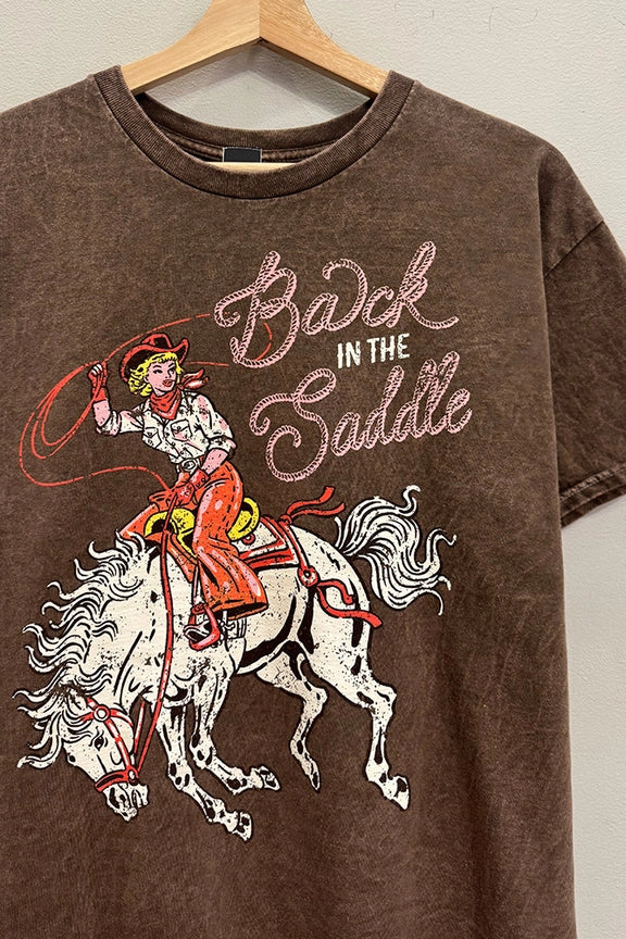 Back in the Saddle Mineral Tee