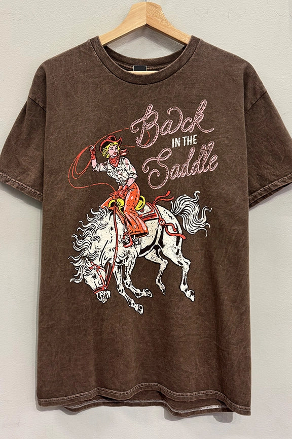 Back in the Saddle Mineral Tee